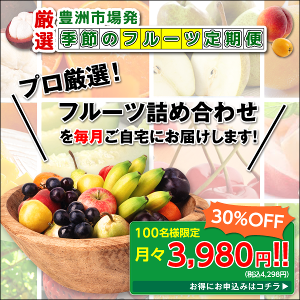 豊洲市場から毎月直送【厳選 季節のフルーツ定期便】